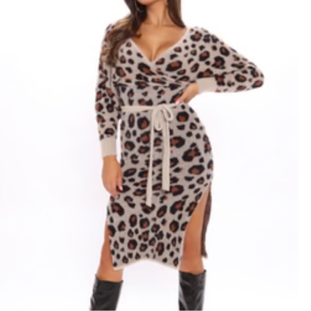 Leopard dress L